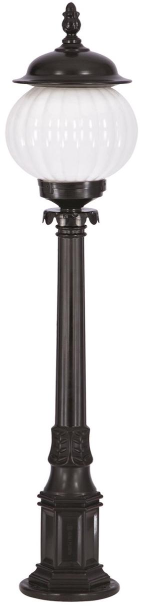 Pastatomas lauko šviestuvas Opviq BSU-68187-BSY-M3-BOP, 60W, E27, IP65, juoda sp., 23 cm x 100 cm