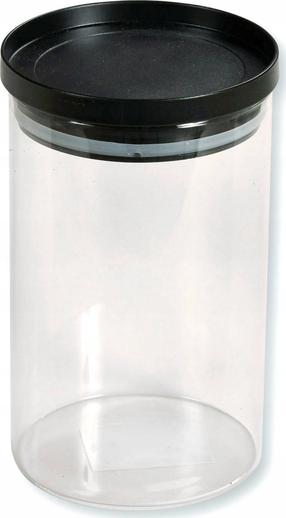 Lielapjoma produktu konteiners Kesper, 0.8 l, caurspīdīga krās./melna krās.