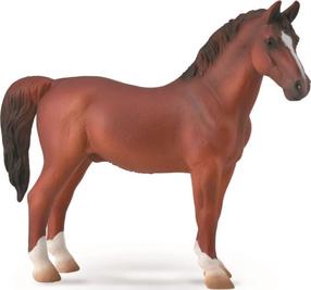 Žaislinė figūrėlė Collecta Hackney Stallion Chestnut 88915, 14.5 cm, ruda sp.