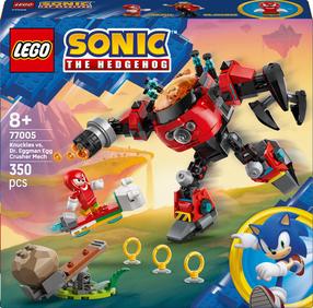 Конструктор LEGO® Sonic The Hedgehog Наклз против доктора Эггмана в роботе Egg Crusher 77005, 350 шт.