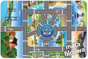 Rotaļu paklājs Nickelodeon Paw Patrol City, 75 cm x 112 cm, daudzkrāsaina