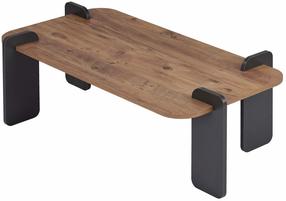 Журнальный столик Nordure Renard, антрацитовый цв./atlantic pine цв., 60 см x 120 см x 35 см