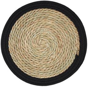 Stalo padėkliukas Ambition Boho Natural, 35 cm x 35 cm x 35 cm, Ruda sp./Juoda sp.