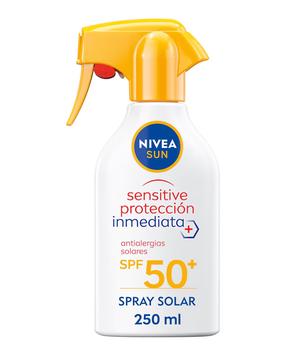 Izsmidzināms līdzeklis iedeguma kopšanai ķermenim Nivea Sun Sensitive Protection SPF50+, 250 ml