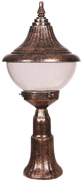Brīvi stāvošs āra gaismeklis Opviq BSU-68207-BKR-M2, 60W, E27, IP65, brūna krās., 27 cm x 60 cm