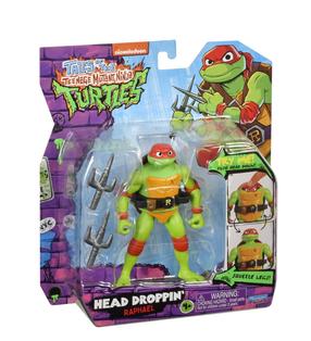 Фигурка-игрушка, c аксессуарами Playmates Toys Head Droppin Raphael 83307, красный цв./зеленый цв.