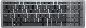 Bezvadu datora tastatūra Dell KB740, EN/RU, pelēka krās.