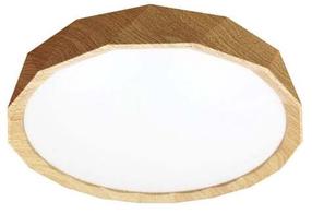Šviestuvas lubų Candellux Lighting Cadix x 24 W, balta sp. / medienos sp.
