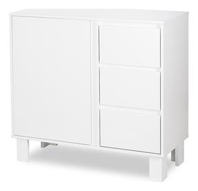 Komoda LittleSky Olivia, balta sp., 94 cm x 45 cm x 100 cm