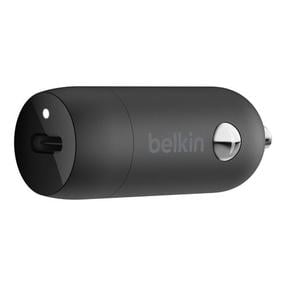 Auto telefona lādētājs Belkin BoostCharge, 1 x USB Type C, melna krās., 30 W