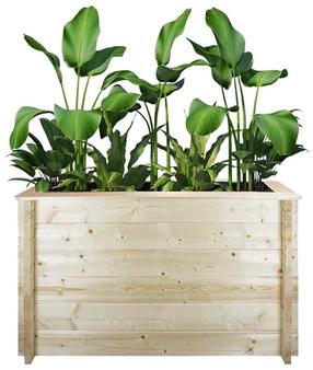 Puķu pods Timbela M615-1, koks, 118 cm x 38 cm, Ø 102 cm, koka krās.