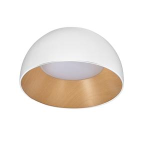 Lampa griesti Candellux Lighting Liguria, LED, 4000 °K, 1 x 18 W, balta krās./koka krās. / balta krās.