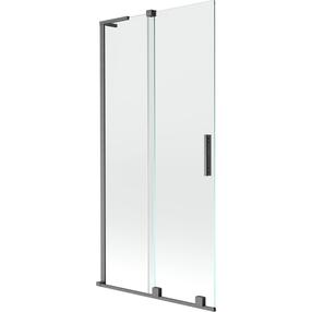 Dušo sienelė Mexen Velar L, 95 cm x 150 cm, skaidri sp./gun metal sp./grūdintas