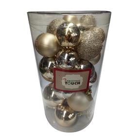 Eglutės žaisliukų rinkinys Christmas Touch N4/LX30BALL, aukso sp., 6 cm, plastikas, 30 vnt.