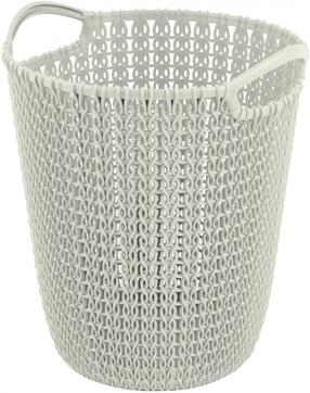 Мусорное ведро Curver Knit, белый цв., 7 л, 27 см x 23 см