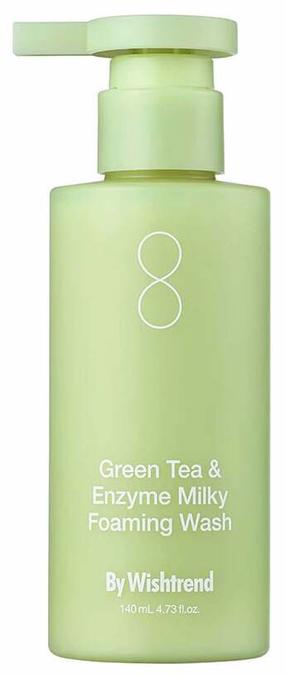 Veido prausiklis By Wishtrend Green Tea & Enzyme Milk, 140 ml