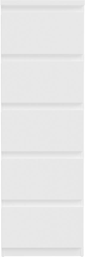 Komoda Forte EMOK311-120, balta sp., 128 cm x 42 cm x 41.8 cm
