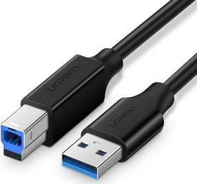 Провод Ugreen UGR1156BLK, USB/USB 2.0 type B, 100 см, черный цв.