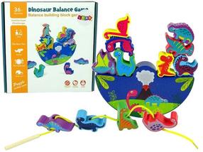 Конструктор Lean Toys Dinosaur Balance Game, многоцветный