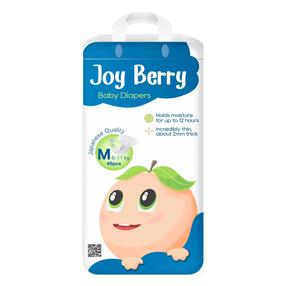 Sauskelnės Joy Berry, M dydis, 6 - 11 kg, 46 vnt.