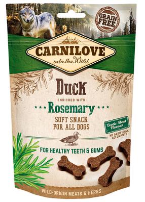 Skanėstas šunims Carnilove Duck Rosemary, 0.2 kg