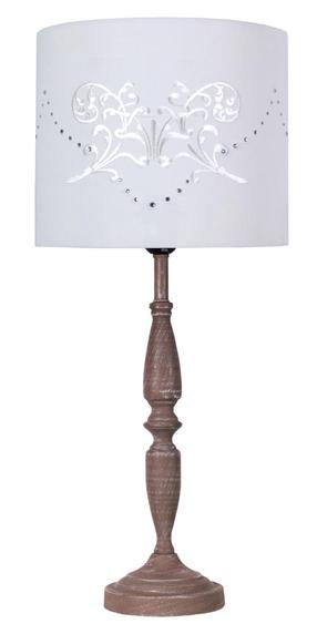 Galda stāvlampas Candellux Lighting Farisa, E27, 60W, balta krās./brūna krās.