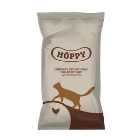 Sausā kaķu barība Höppy, mājputnu gaļa, 0.8 kg