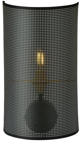 Lampa sienas Emibig Aston K1 1148/K1, E14, 1 x 10 W, zelta krās./melna krās. / melna krās., 18 x 32 cm