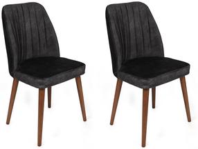 Toolide komplekt Kalune Design Alfa 467 974NMB1641, antratsiit v./pähklipuu v., 49 cm x 50 cm x 90 cm, 2 tk