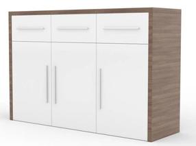 Komoda ADRK Marden, ruda sp./balta sp., 98 cm x 39 cm x 130 cm