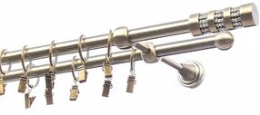 Karnizo komplektas Eliza Cylinder Krysztal, 200 cm, Ø 16 mm, antikinio aukso sp.