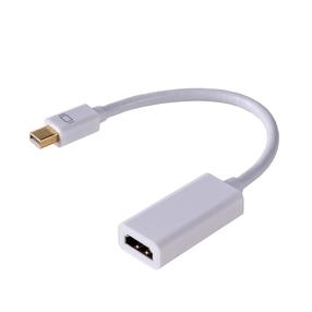 Adapter Akyga AK-AD-38 HDMI female, Mini display port male, 0.15 m, valge v.