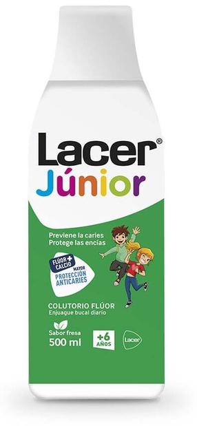 Burnos skalavimo skystis Lacer Junior Fluoride, mėtų skonio, 500 ml