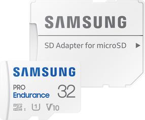 Atminties kortelė Samsung PRO Endurance, 32 GB, 100 Mb/s - 40 Mb/s