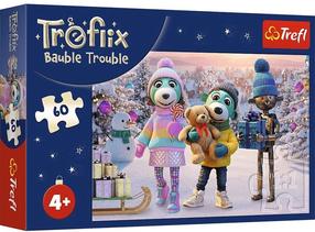 Dėlionė Trefl Xmas Winter Robobot 17417, 14 cm x 21 cm, 60 vnt., įvairių spalvų