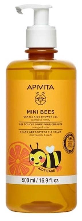 Bērnu dušas želeja Apivita Mini Bees, 500 ml