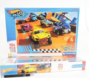 Dėlionė Clementoni Maxi Super Color Hot Wheels 25762, 42 cm x 62 cm, 104 vnt., įvairių spalvų