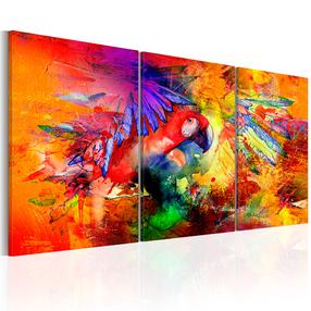 Reprodukcija Artgeist Colourful Parrot N5590-DKXPWD, 120 cm x 60 cm