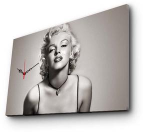 Pulkstenis - bilde Wallity Canvas 5070CS-18, pelēka krās./bēša krās., 70 cm x 45 cm