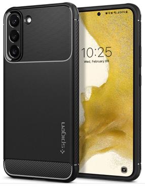 Telefona vāciņš Spigen Rugged Armor for Samsung Galaxy S22, melna krās., Samsung