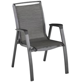 Āra krēsli Kettler Forma II, melna krās./pelēka krās., 69 cm x 60 cm x 93 cm