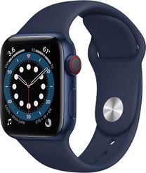 Išmanusis laikrodis Apple Watch 6 GPS + Cellular 40mm M06X3EL/A, mėlyna sp.