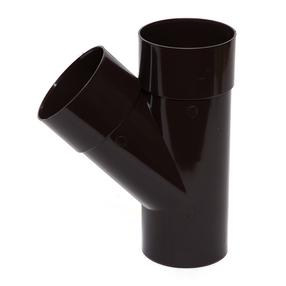 Lietvamzdžio atšaka Scala, 45 °, Ø 8 cm, polivinilchloridas (pvc), ruda sp.