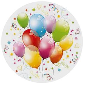 Vienkartinės lėkštės Daisy Balloons, Ø 18 cm, 8 vnt.
