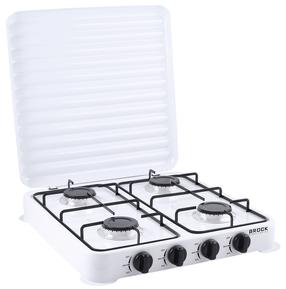 Mini plītis gāzes Brock GS 004 W, balta krās.