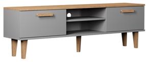 TV staliukas Kocot Kids Denver, pilka sp./smėlio sp., 160 cm x 35 cm x 47.2 cm