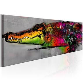 Reprodukcija Artgeist Colourful Alligator N4515-DK150PWD, 150 cm x 50 cm