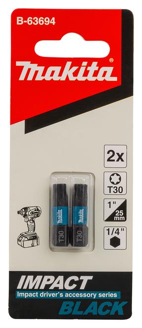 Набор битов для отверток Makita B-63694, T30, 25 мм, 1/4"