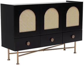 Konsoles galds Kalune Design Cliff 63, brūna krās./melna krās., 123 cm x 38 cm x 63 cm
