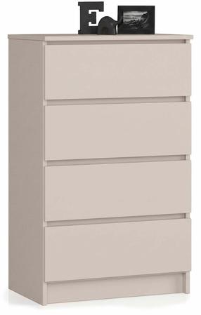 Komoda Akord K60 4SZ CLP PK, kašmyro sp., 99 cm x 60 cm x 40 cm